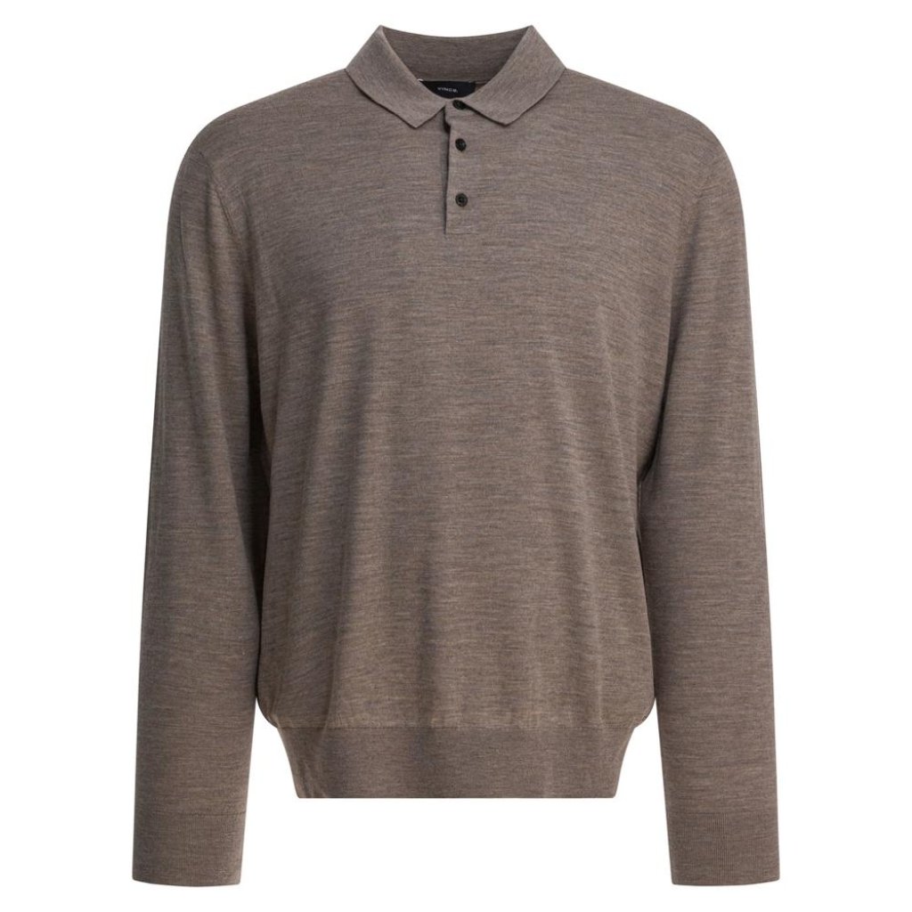 Vince Wool And Cashmere Polo Shirt Tag Size L Men
